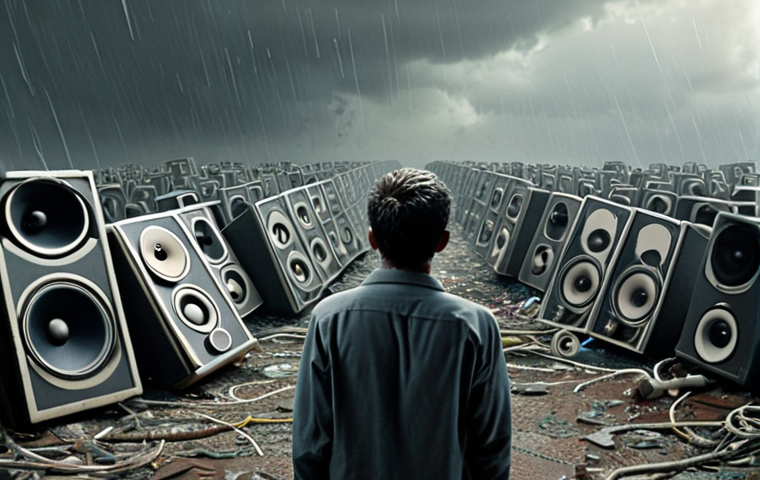 **Prompt 1 (Jargon Breakdown):**
A central figure, a speaker, surrounded by a chaotic, illegible storm of complex technical jargon and abstract symbols, creating a visible barrier. The audience in front of them appears bewildered, disengaged, and frustrated, showing signs of misunderstanding and emotional disconnection. The scene conveys a strong sense of communication breakdown, lost trust, and missed opportunities. Muted and heavy color palette, high detail. --ar 16:9 --v